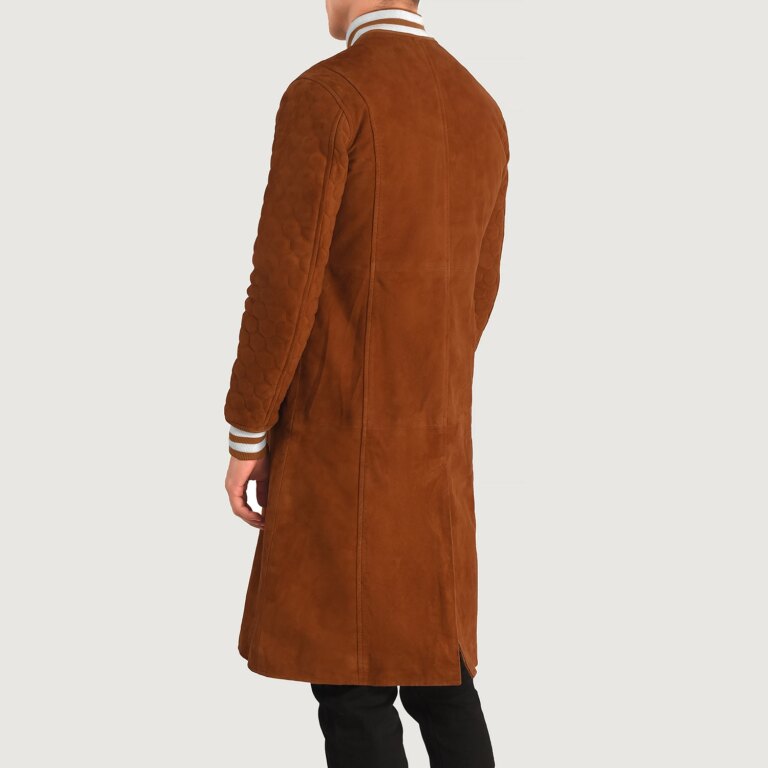 Mens Wilde Brown Suede Varsity Coat Tilted Back-8-1704186186786